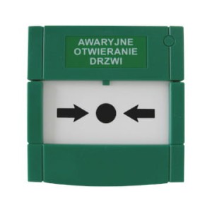 APWK »Przycisk ewakuacyjny z szybką zielony