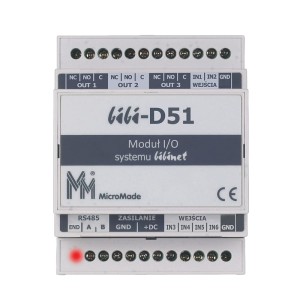 bibi-D51 » Moduł rozszerzeń (6 wejść, 3 wyjścia), interfejs RS485
